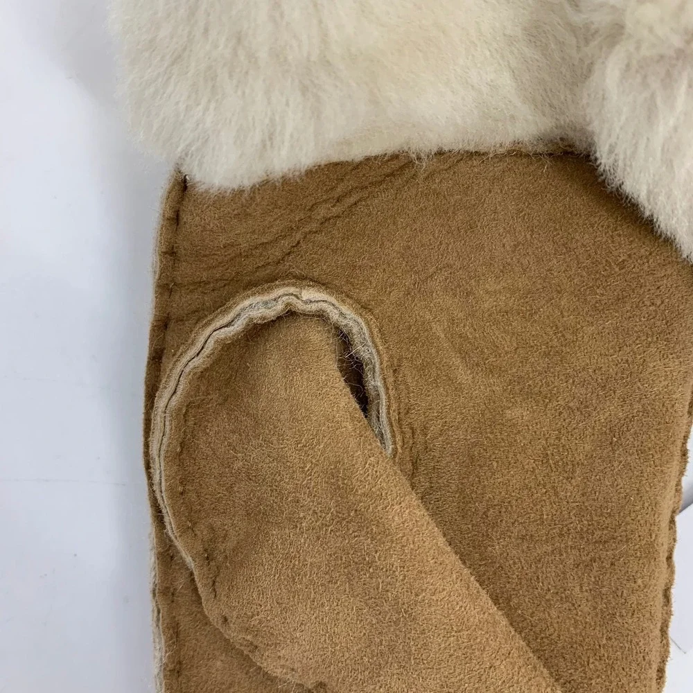 UGG Kids' Chestnut Sheepskin Mittens Handsewn‎ Mitten 4-6 YR Girls New